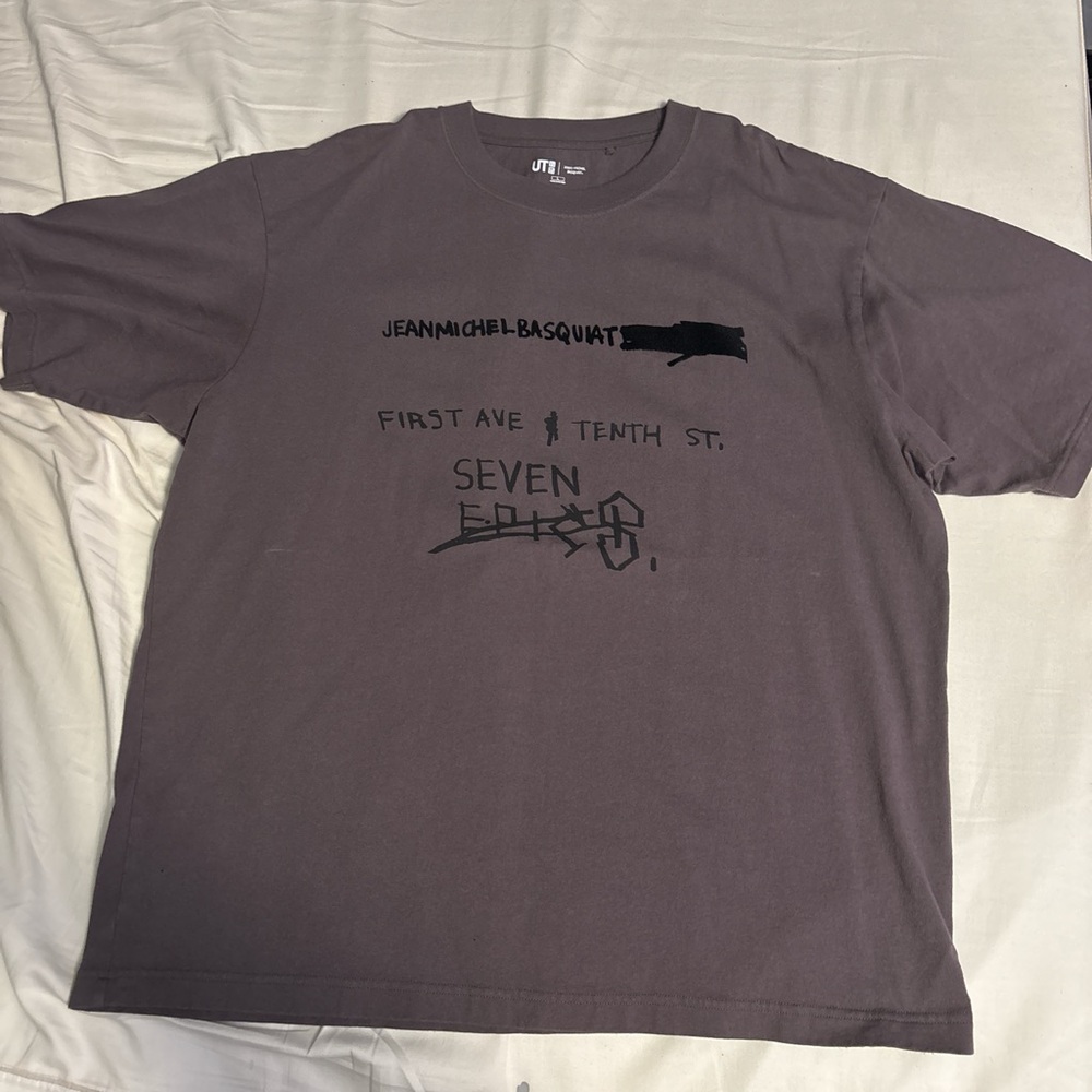 Jean-Michel Basquiat Graphic T-Shirt - Gray